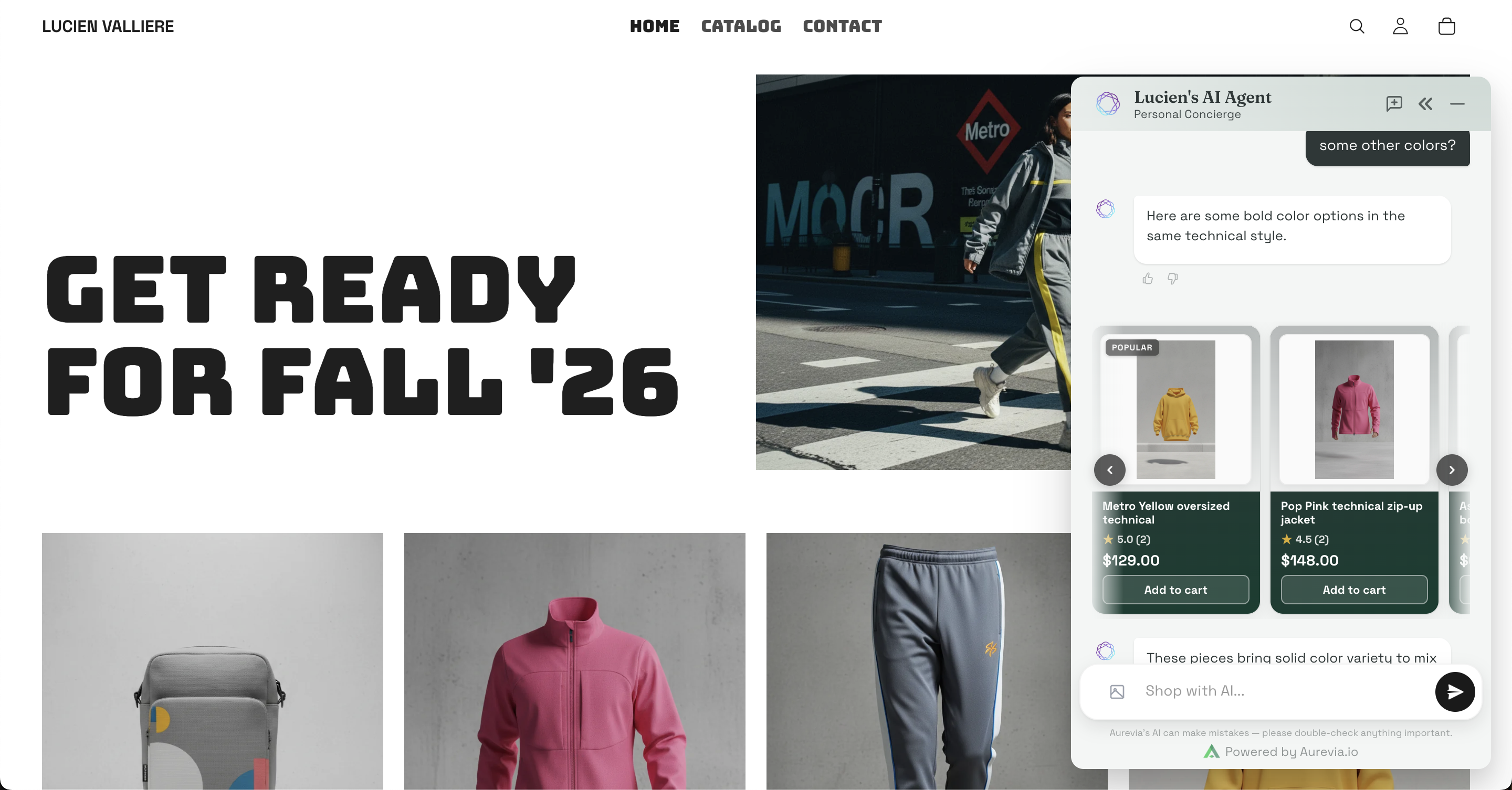 Live on your storefront, selling in real time