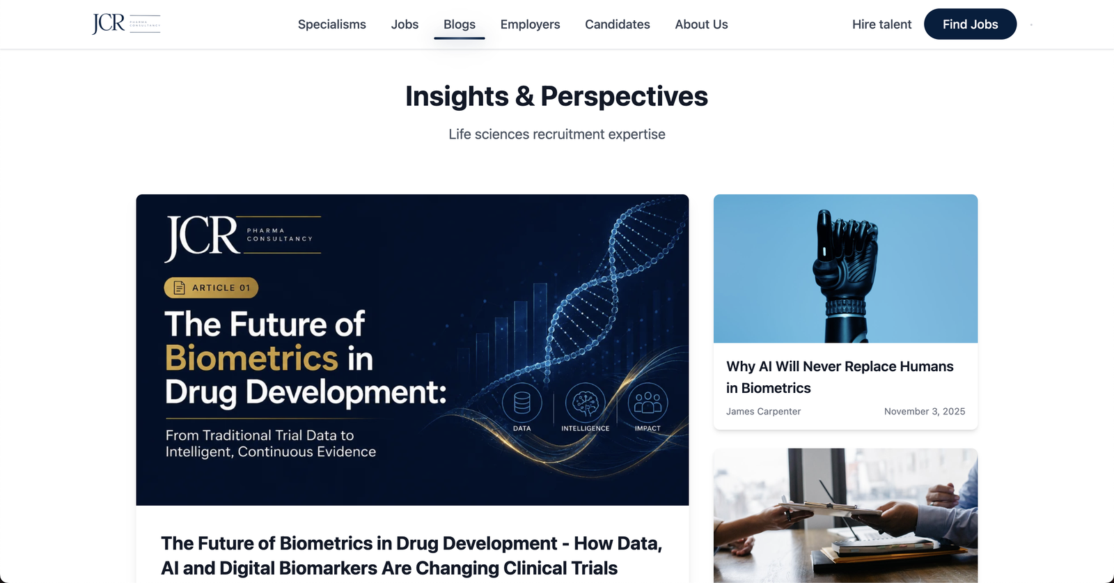 JCR Pharma insights and blog listing